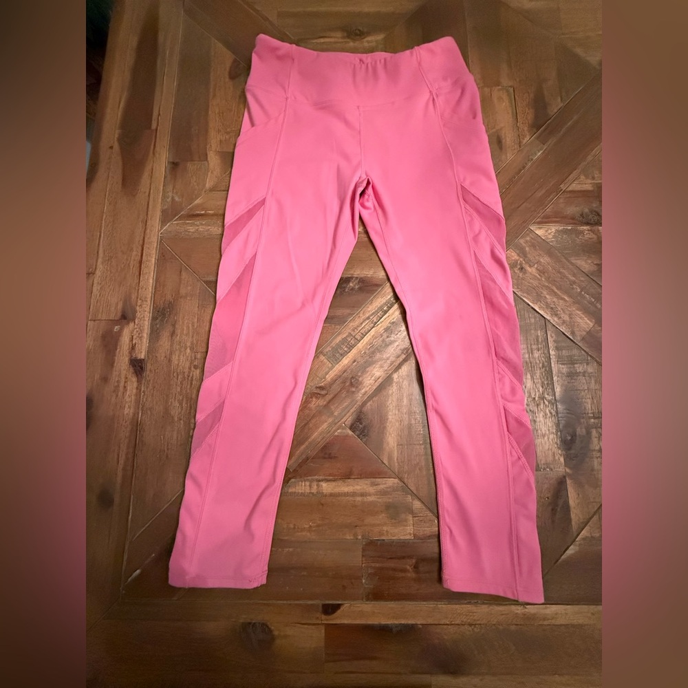 Sweet Honey 12y Pink Active Leggings with Mesh Accent